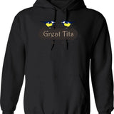 Great Ramen Attack Hoodie - Retro Graphic Pullover Hoodie for Men & Women - Black