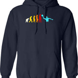 Great Vintage Witch And Moon Halloween Hoodie - Navy