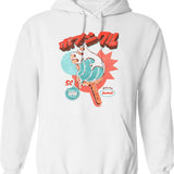 Great Water Polo Evolution Sport Water Ball Player Hoodie - White