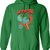 Great Water Polo Evolution Sport Water Ball Player Hoodie - Green