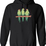 Green Is People Hoodie - Retro Graphic Pullover Hoodie for Men & Women - Black