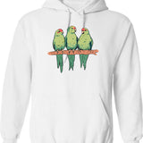 Green Is People Hoodie - Retro Graphic Pullover Hoodie for Men & Women - White