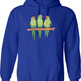 Green Is People Hoodie - Retro Graphic Pullover Hoodie for Men & Women - Blue