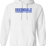 Greendale College Jersey Hoodie - Retro Graphic Pullover Hoodie for Men & Women - White