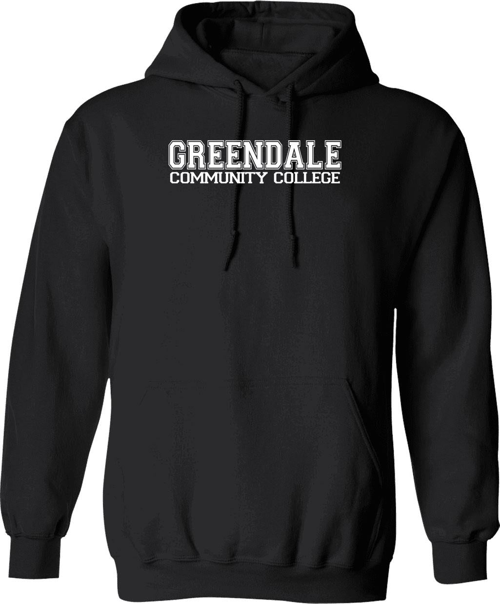 Greendale College Jersey (blue) Hoodie - Retro Graphic Pullover Hoodie for Men & Women - Black