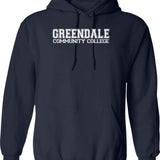 Greendale College Jersey (blue) Hoodie - Retro Graphic Pullover Hoodie for Men & Women - Navy