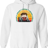 Gremlin Greta Hoodie - Retro Graphic Pullover Hoodie for Men & Women - White