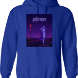 Grotesquerie Graphic Pullover Hoodie - Blue