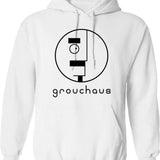 Groove Is In The Heart Hoodie - Retro Graphic Pullover Hoodie for Men & Women - White
