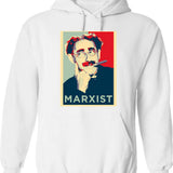 Grouchaus Hoodie - Retro Graphic Pullover Hoodie for Men & Women - White