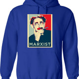 Grouchaus Hoodie - Retro Graphic Pullover Hoodie for Men & Women - Blue