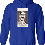 Groucho Marxist (hope Parody) Hoodie - Retro Graphic Pullover Hoodie for Men & Women - Blue