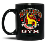 Groundskeeper Willie'S Gym Black Coffee Mug, Gift Coffee Mug