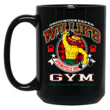 Groundskeeper Willie'S Gym Black Coffee Mug, Gift Coffee Mug - Black