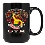 Groundskeeper Willie'S Gym Black Coffee Mug, Gift Coffee Mug