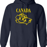 Grumio Plebs Hoodie - Retro Graphic Pullover Hoodie for Men & Women - Navy