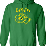Grumio Plebs Hoodie - Retro Graphic Pullover Hoodie for Men & Women - Green
