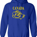 Grumio Plebs Hoodie - Retro Graphic Pullover Hoodie for Men & Women - Blue