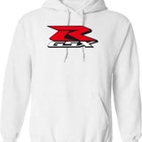 Grunge Style Kanji Japanese Calligraphy Word Samurai Hoodie - White