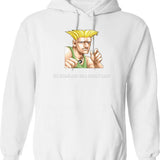 Guile Go Home and Be A Family Man Graphic Pullover Hoodie - White