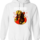 Guitar Fashion Presley Poster Hoodie - Retro Graphic Pullover Hoodie for Men & Women - White