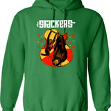Guitar Fashion Presley Poster Hoodie - Retro Graphic Pullover Hoodie for Men & Women - Green