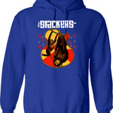 Guitar Fashion Presley Poster Hoodie - Retro Graphic Pullover Hoodie for Men & Women - Blue
