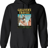 Gulf Of Mexico Funny Holiday Vintage Palm Trees Sun Waves Hoodie - Black