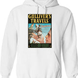 Gulf Of Mexico Funny Holiday Vintage Palm Trees Sun Waves Hoodie - White
