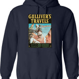 Gulf Of Mexico Funny Holiday Vintage Palm Trees Sun Waves Hoodie - Navy