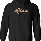 Gunga-galunga Vintage Hoodie - Retro Graphic Cosy Pullover - Black