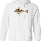 Gunga-galunga Vintage Hoodie - Retro Graphic Cosy Pullover - White