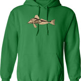 Gunga-galunga Vintage Hoodie - Retro Graphic Cosy Pullover - Green