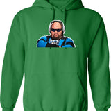 Gustavo Rocque Graphic Pullover Hoodie - Green