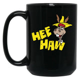 HEE Haw Wo Funny Black Coffee Mug, Gift Coffee Mug - Black