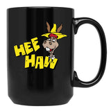 HEE Haw Wo Funny Black Coffee Mug, Gift Coffee Mug