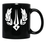 Hades Game Distressed Logo Zagreus Logo Black Coffee Mug, Gift Coffee Mug - Black