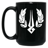 Hades Game Distressed Logo Zagreus Logo Black Coffee Mug, Gift Coffee Mug - Black
