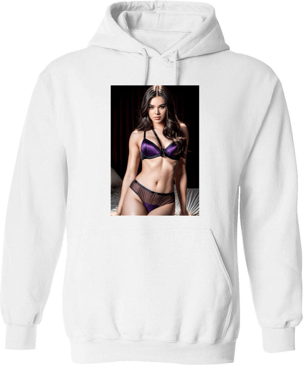 Hailee Steinfeld Graphic Pullover Hoodie - White