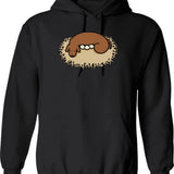 Hail Santa (1) Hoodie - Retro Graphic Pullover Hoodie for Men & Women - Black
