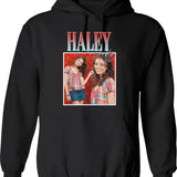 Haley Dunphy Graphic Pullover Hoodie - Black