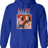 Haley Dunphy Graphic Pullover Hoodie - Blue
