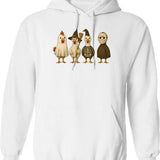 Halley's Comet Funny Geeks Graphic Sciences Ufo Astronomys Astrology Mens Womens Ladies Hoodie - White