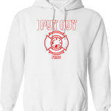 Halloween Chicken Costume Squad Hoodie - Retro Graphic Pullover Hoodie for Men & Women - White