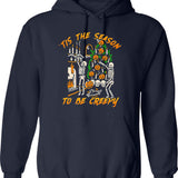 Halloween Costume Funny Firefighter I Put Out Fires Firemen Classic Hoodie - Navy