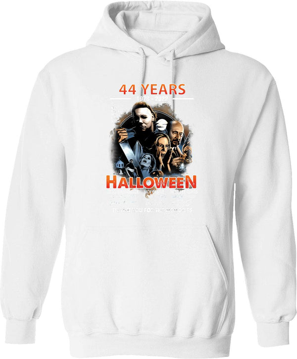 Halloween Directed By John Carpenter Hoodie - Retro Graphic Pullover Hoodie for Men & Women - White