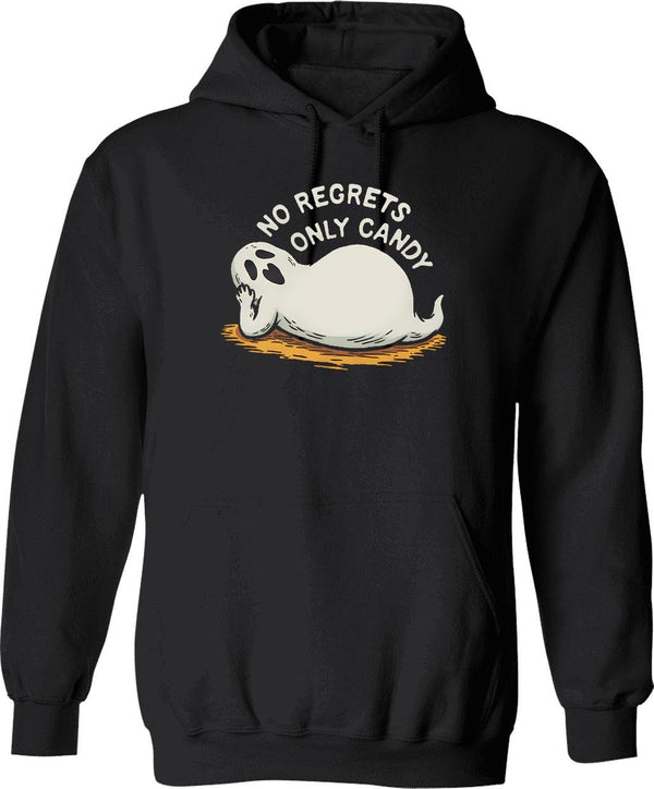 Halloween Road Hoodie - Retro Graphic Pullover Hoodie for Men & Women - Black