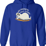 Halloween Road Hoodie - Retro Graphic Pullover Hoodie for Men & Women - Blue