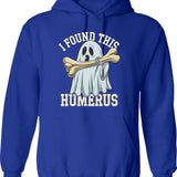 Halloween Shopping Funny Hoodie - Sarcastic Humor Graphic Hoodie - Blue
