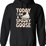 Halloween Shopping Humor Hoodie - Retro Graphic Pullover Hoodie for Men & Women - Black